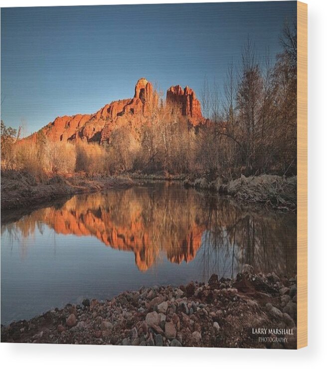  Wood Print featuring the photograph Long Exposure Photo Of Sedona by Larry Marshall