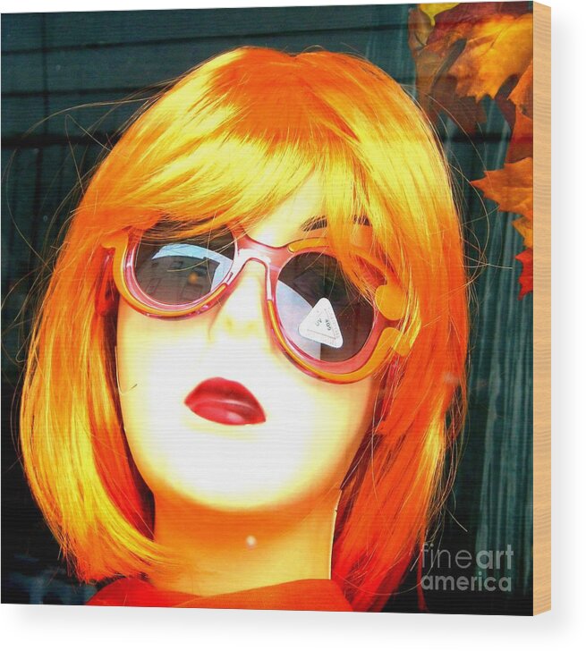 Mannequin Wood Print featuring the photograph Looking in the Window - Two by Laura Wong-Rose