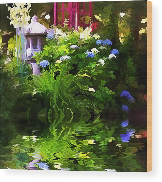 Garden Wood Print featuring the photograph Magical Garden by Trudy Wilkerson