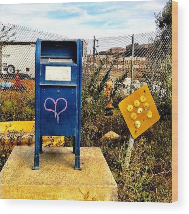 Royalsnappingartists Wood Print featuring the photograph Mailbox by Julie Gebhardt