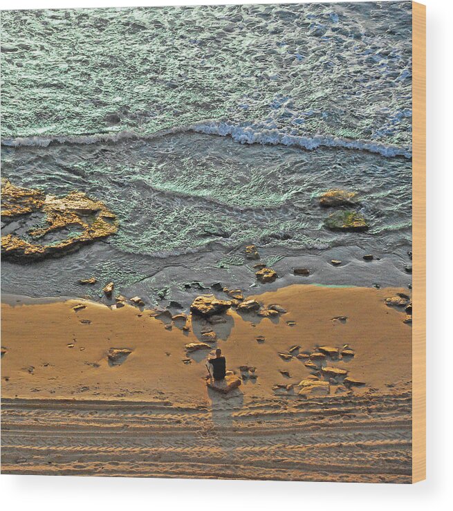 Israel Wood Print featuring the photograph Meditation by Ron Shoshani