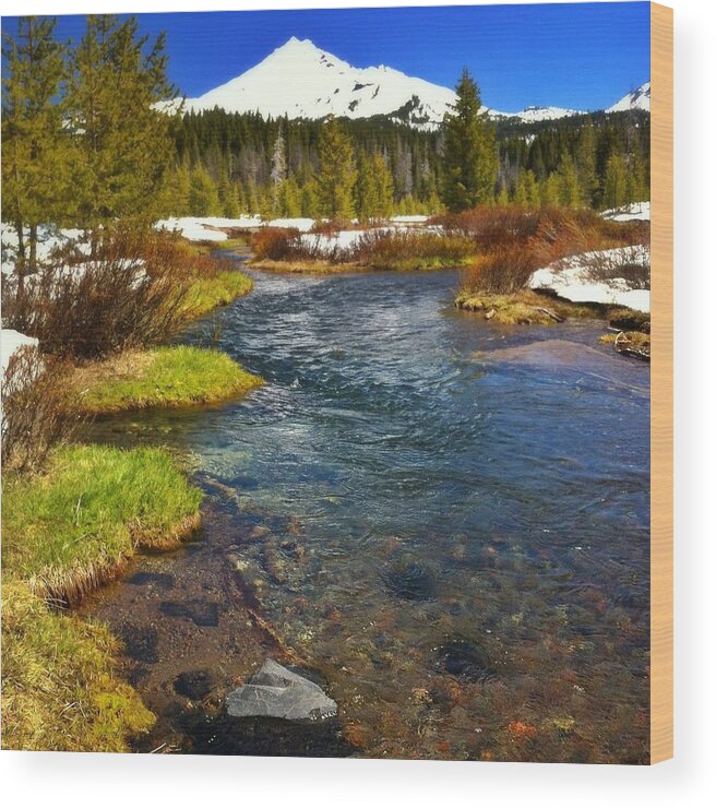 Scenics Wood Print featuring the photograph Mountain Creek by Andipantz