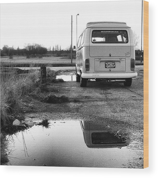 Arniethegreenmachine Wood Print featuring the photograph My Bus #arniethegreenmachine #vw by Jimmy Lindsay