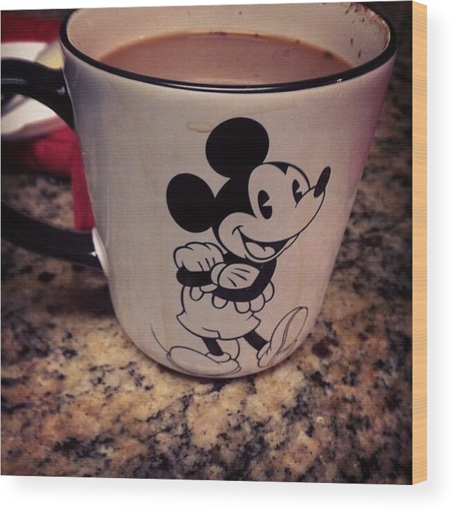  Wood Print featuring the photograph My Mickey Cup 💕💞 >>>>>> by Andrea Nicole Meza