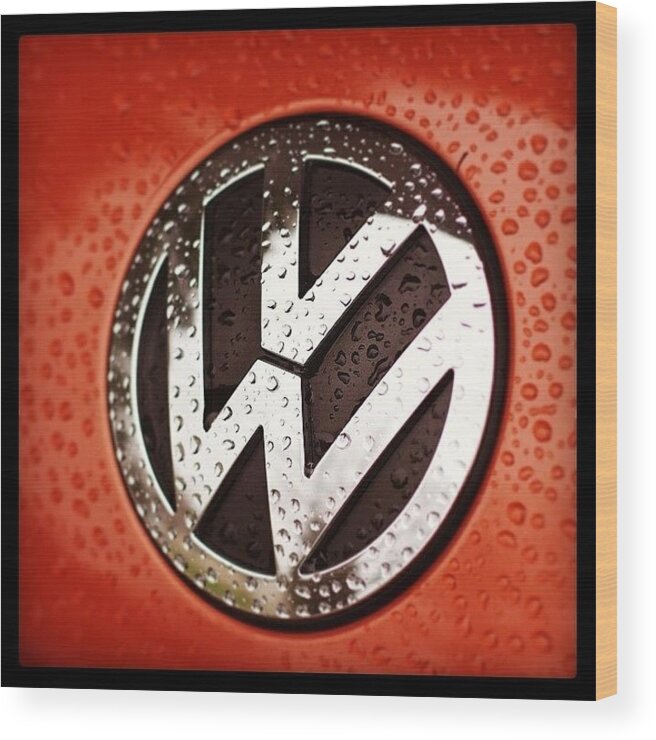 Instabeetle Wood Print featuring the photograph Red Rock Edition Beetle by Hermes Fine Art