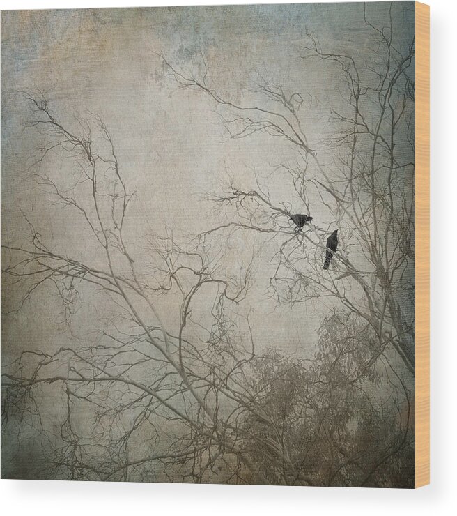 Raven Wood Print featuring the photograph Nevermore... by Amy Weiss