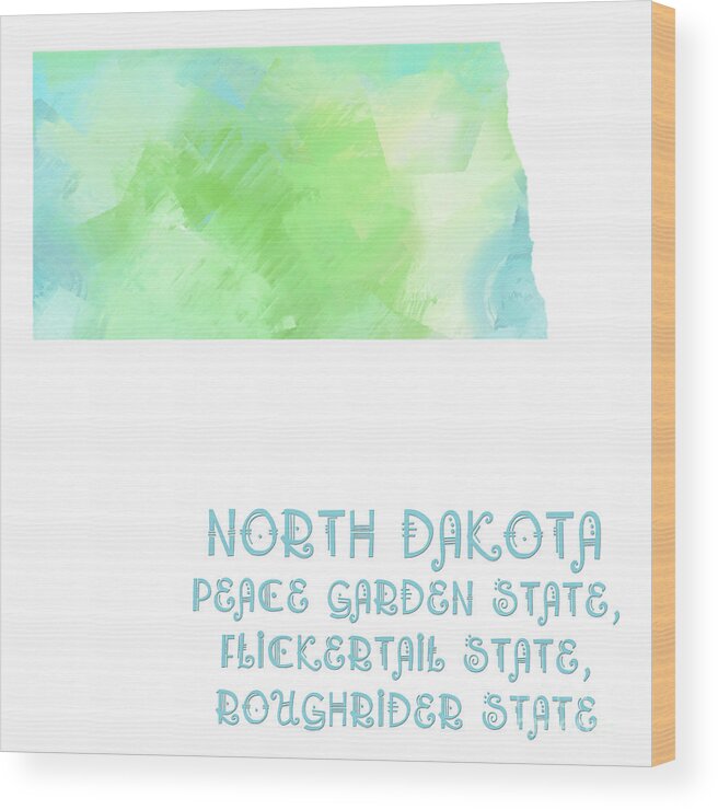 North Dakota Peace Garden State Flickertail State Roughrider