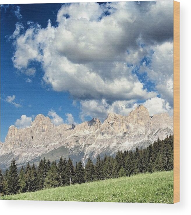 Iclandscapes Wood Print featuring the photograph Obereggen - Alto Adige by Luisa Azzolini