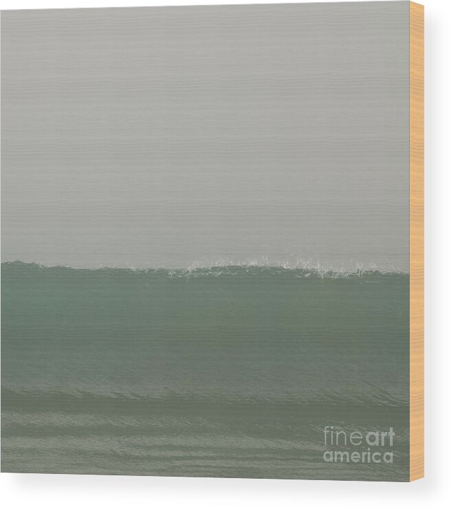 Water Wood Print featuring the photograph One Wave by Ana V Ramirez