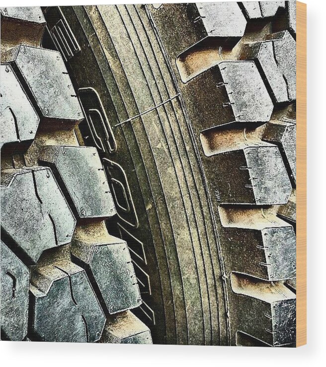 Flick Wood Print featuring the photograph Optimus Prime's Tyres. #movies by Jason Roust