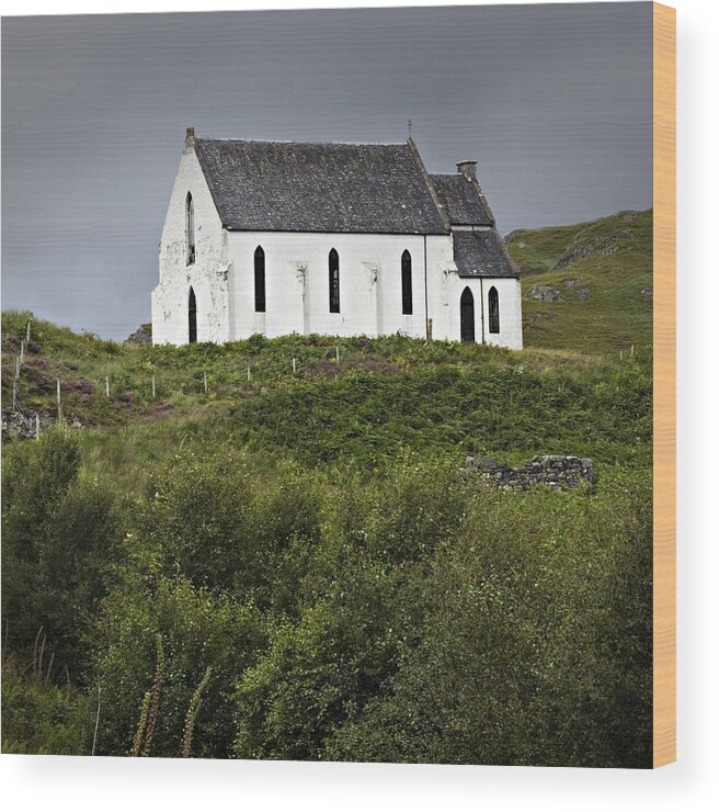 Scotland Wood Print featuring the photograph Our Lady of the Braes by Bud Simpson