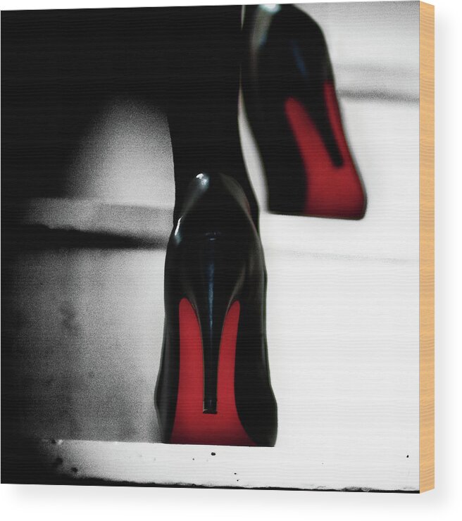 Shoes Wood Print featuring the photograph Paris Paris by Betina La Plante
