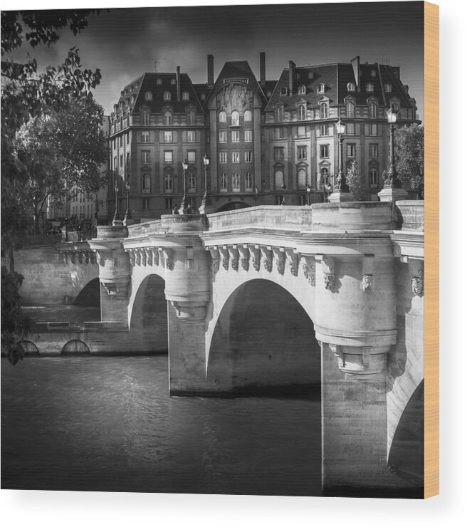 Paris Pont Neuf  Wood Print featuring the photograph Paris Pont Neuf by S J Bryant