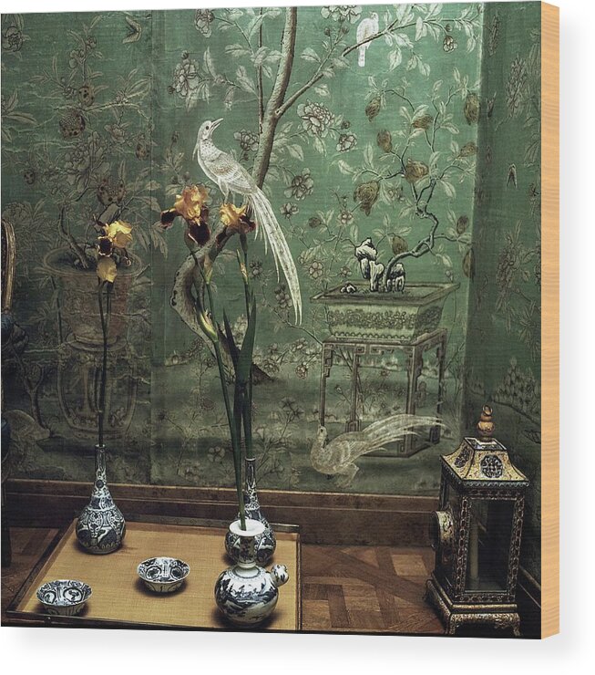 1960s Style Wood Print featuring the photograph Pauline De Rothschild's Home by Horst P. Horst