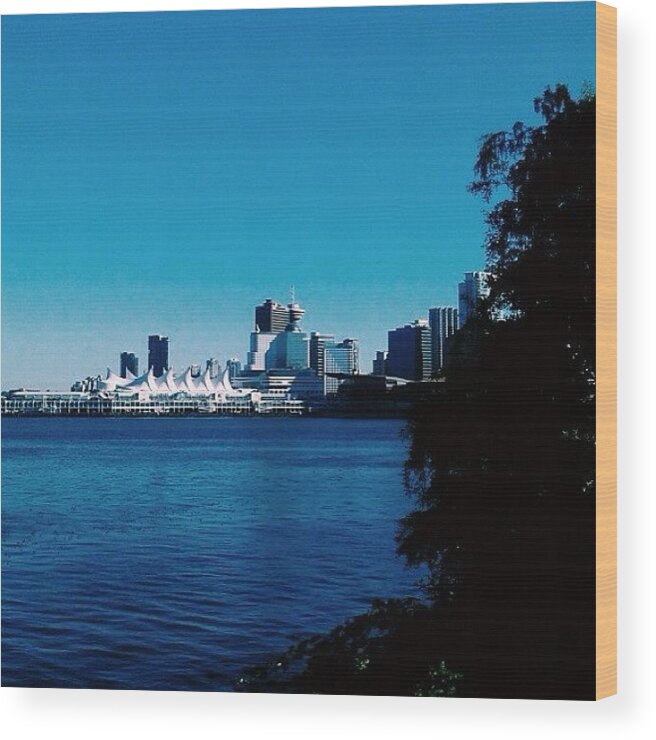 Urban Wood Print featuring the photograph Peek-a-boo, I See You #vancity by Glenny S