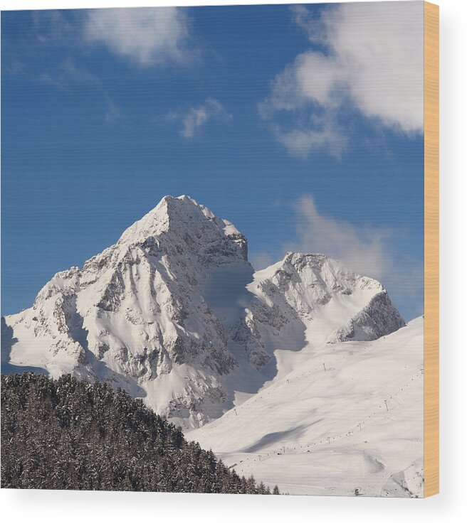 Switzerland Wood Print featuring the photograph Piz Julier by Marc Huebner