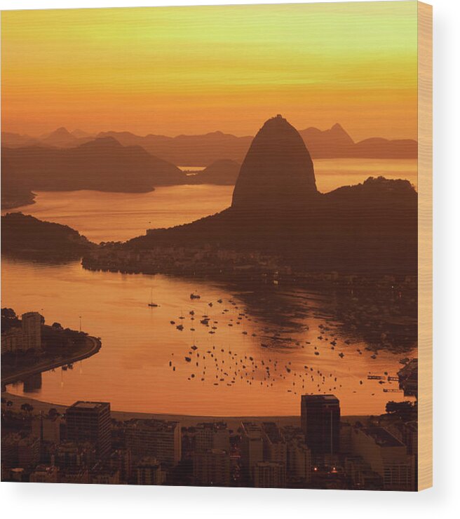Scenics Wood Print featuring the photograph Rio De Janeiro General View by Brasil2