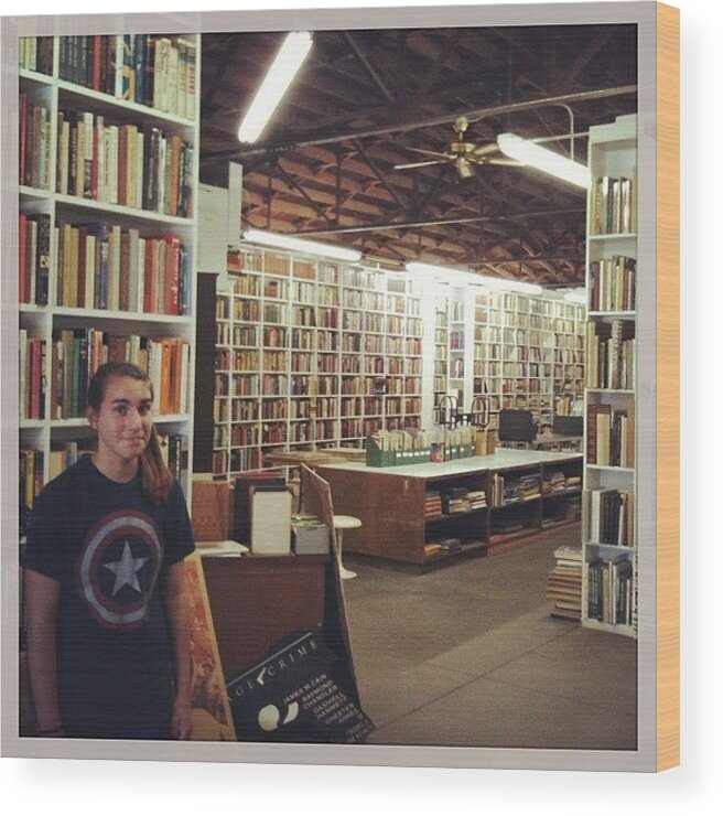 Screenplay Wood Print featuring the photograph Road Trip To Larry Mcmurtry, Bookstore by Matt Cook