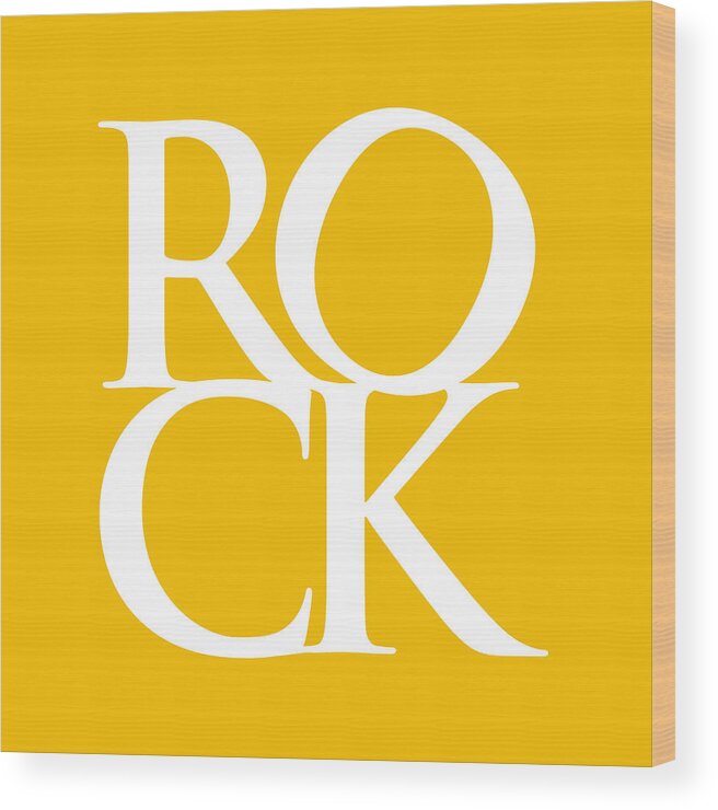 Rock Wood Print featuring the digital art Rock by Michael Tompsett
