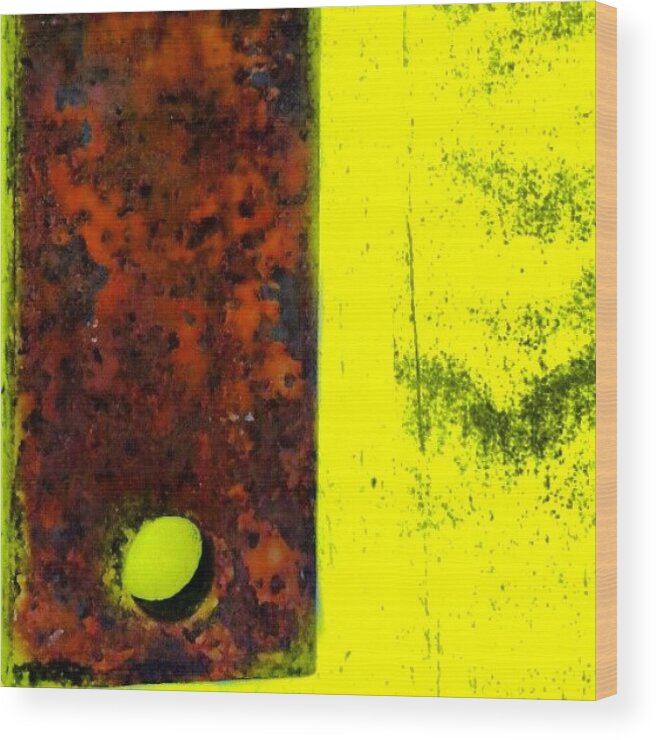  Wood Print featuring the photograph Rust And Yellow by Katrise Fraund