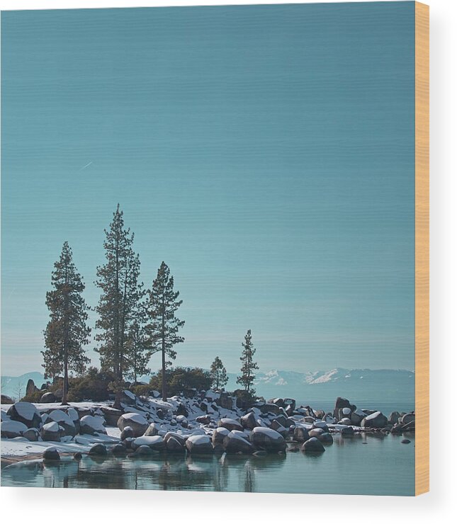 Landscape Wood Print featuring the photograph Sand Harbor-Lake Tahoe by Kim Hojnacki