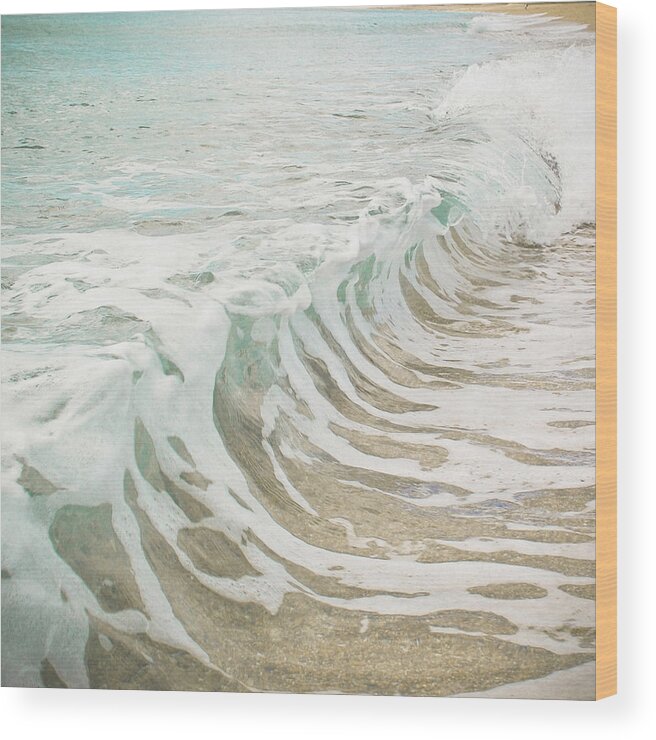 Ocean Sea Wood Print featuring the photograph Sea Foam by Cassia Beck