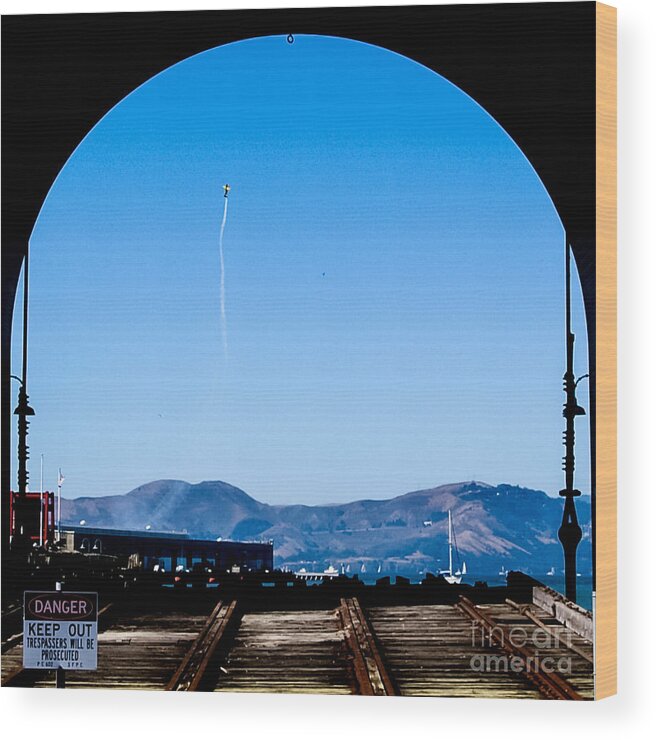 Golden Gate Bridge Wood Print featuring the photograph Seascape 69 b SF CA by Otri Park