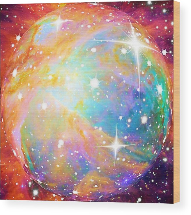 Space Wood Print featuring the photograph Space by Elizabeth Budd