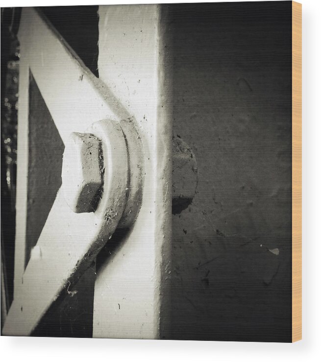 Steel Wood Print featuring the photograph Steel girder by Les Cunliffe