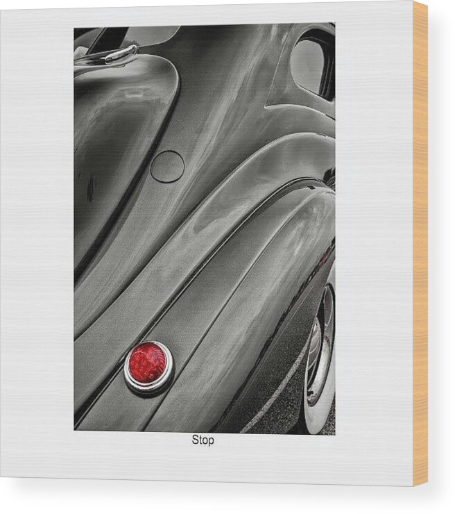 Cars Wood Print featuring the photograph Stop by David Ferguson