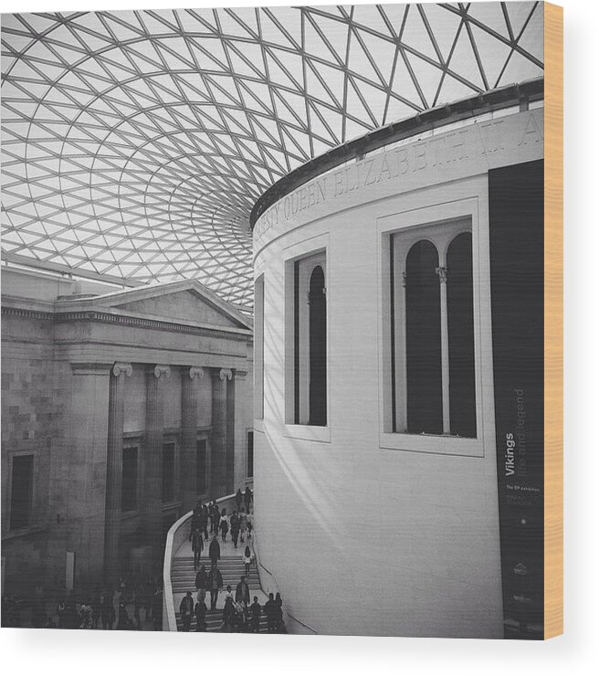 Britishmuseum Wood Print featuring the photograph The #britishmuseum Is A Beauty. #london by Kristen Wells