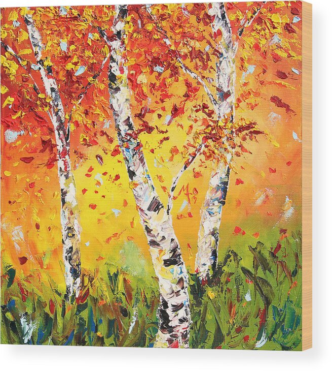 Autumn Wood Print featuring the painting The Change by Meaghan Troup