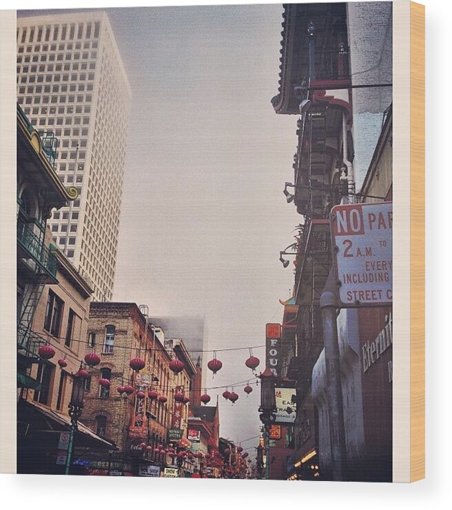  Wood Print featuring the photograph The City In The Clouds by Ryan Wessel