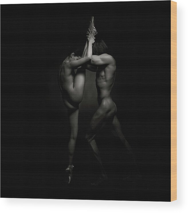 Studio Wood Print featuring the photograph The Dancers - 1348 by Marc Meyer