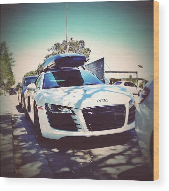 Carswithoutlimits Wood Print featuring the photograph The Hardest Audi R8 I Have Seen! by Logan Deats