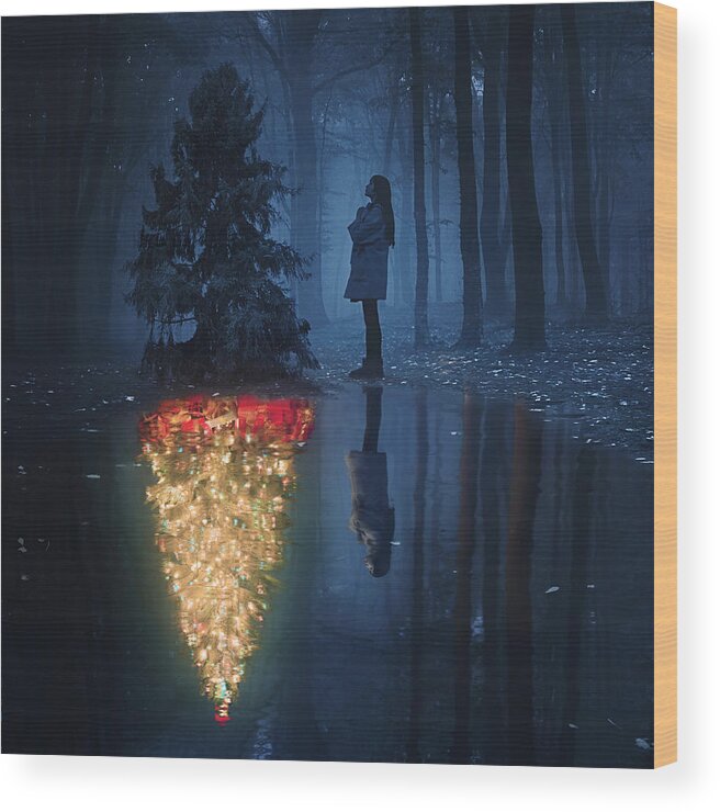 Christmas Wood Print featuring the photograph The Hope Of Christmas by Terry F