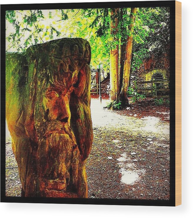 Beautiful Wood Print featuring the photograph The Lord Of The Forest by Urbane Alien