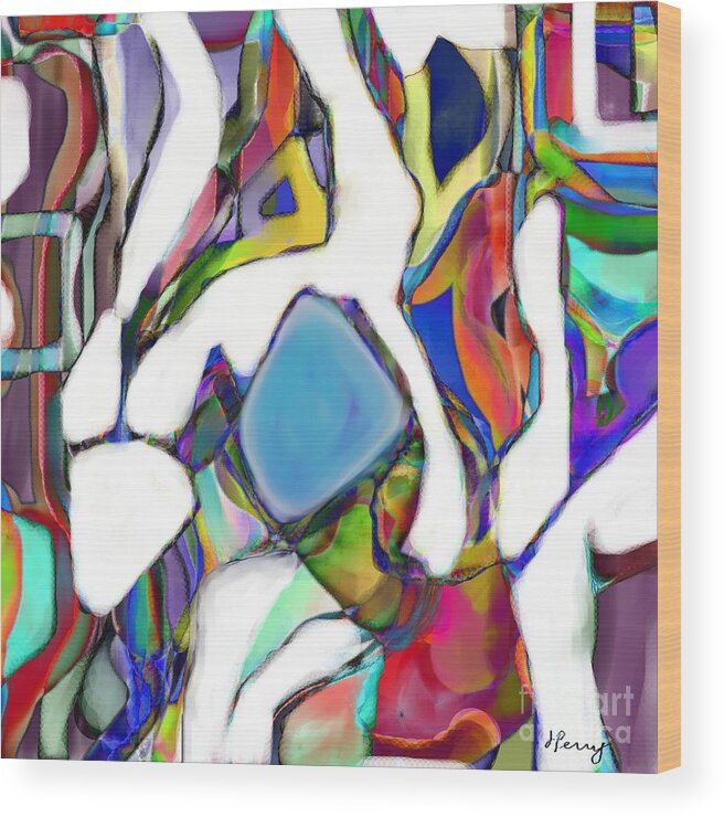 Abstract Art Prints Wood Print featuring the digital art The Underdog by D Perry