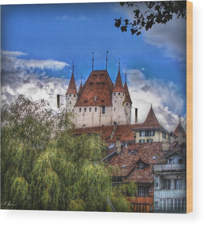 Switzerland Wood Print featuring the photograph Thun Castle by Hanny Heim