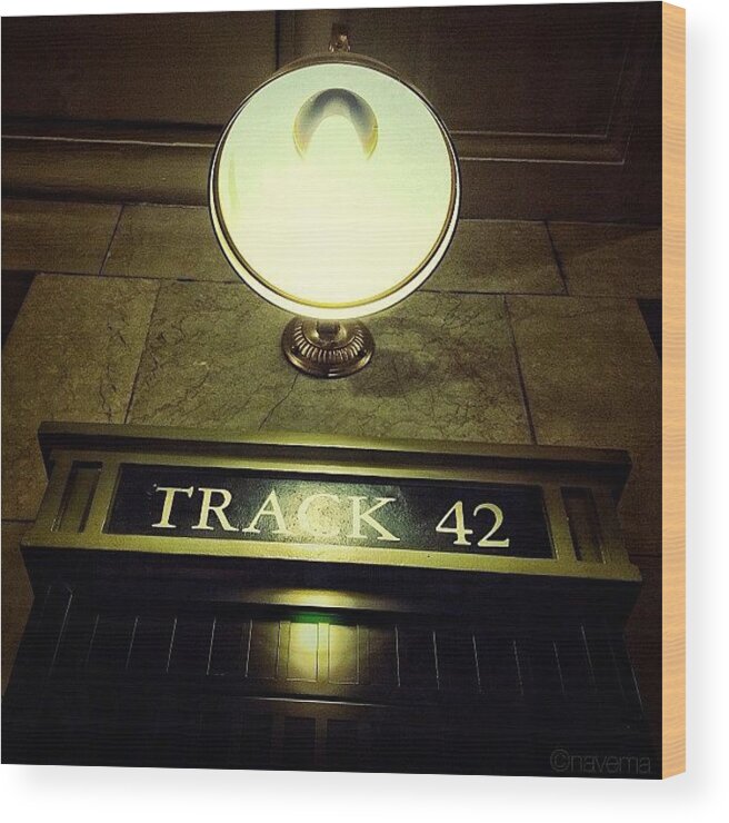 Navema Wood Print featuring the photograph Track 42 by Natasha Marco