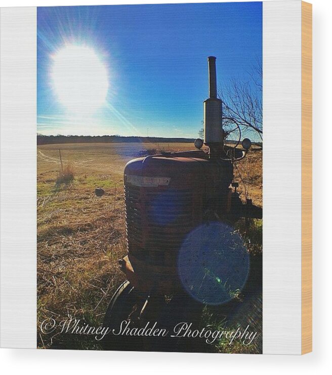  Wood Print featuring the photograph Tractor Time 😁 by Whitney Shadden