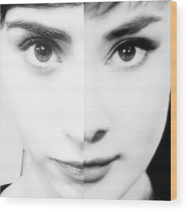  Wood Print featuring the photograph Tried To Pull An Audrey Hepburn Today by Aileen Aguilera