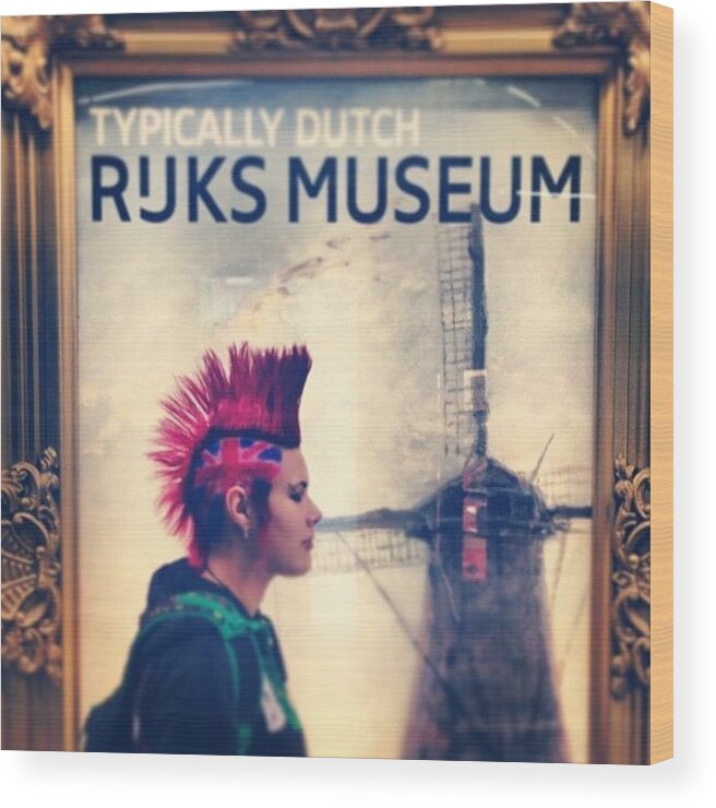 Punk Wood Print featuring the photograph Typically Dutch Union Jack by Enna Van duinen