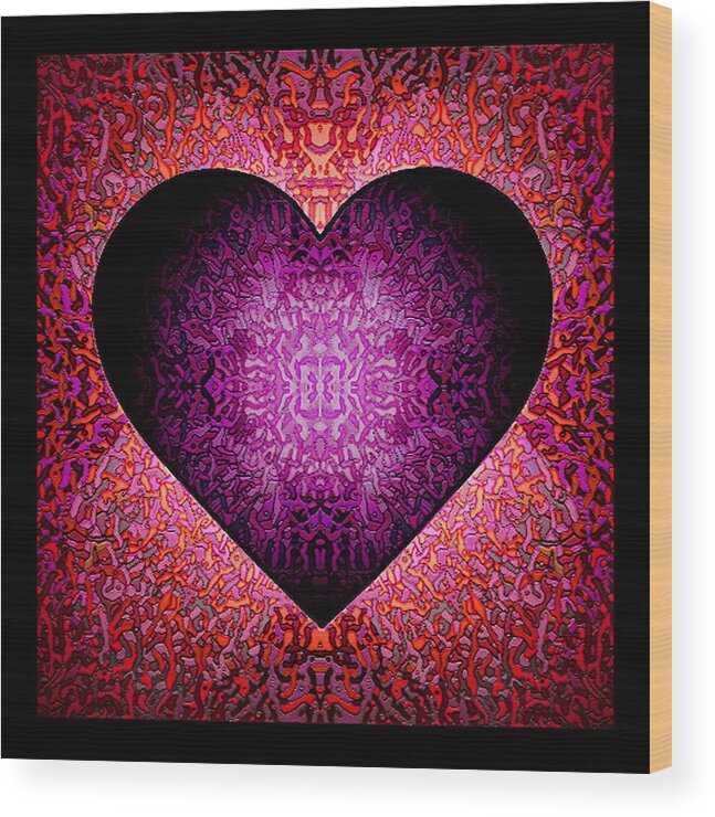  Wood Print featuring the painting Valentine 4 by Steve Fields