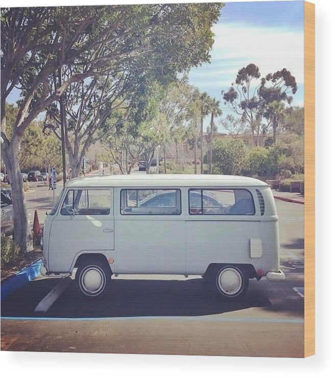 Beautiful Wood Print featuring the photograph Vdub by Dave Meszaros 