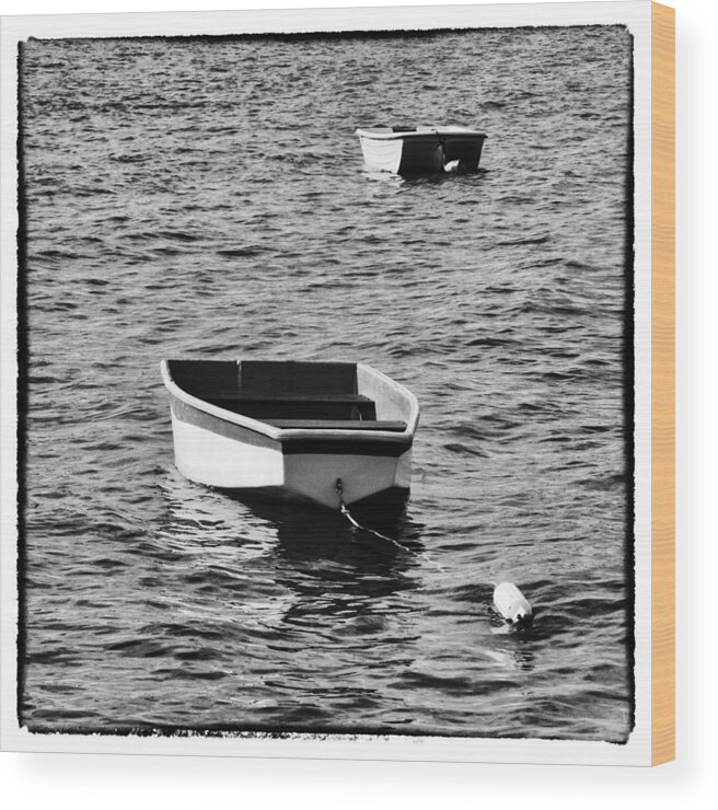Vintage Wood Print featuring the photograph Vintage Dinghies by Marianne Campolongo