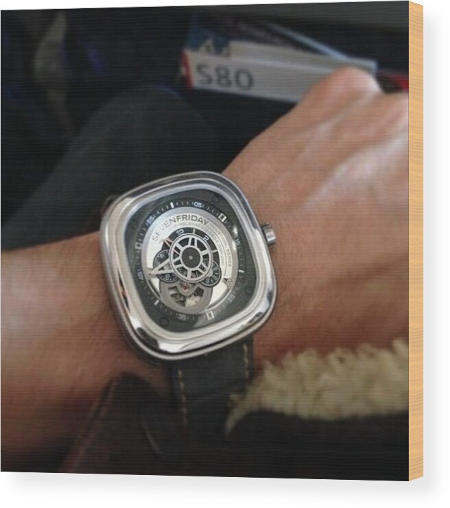Sevenfriday Wood Print featuring the photograph Waiting On The Tarmac At Dfw, Even by Z Shaffer