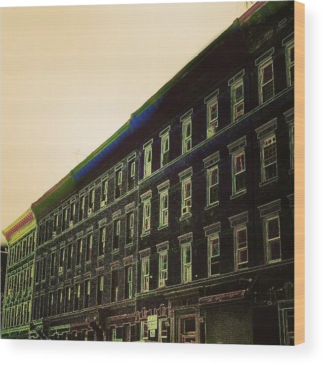  Wood Print featuring the photograph Webster Avenue. Keepin' It Surreal by Radiofreebronx Rox