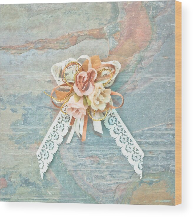 Accessory Wood Print featuring the photograph Wedding decoration by Tom Gowanlock
