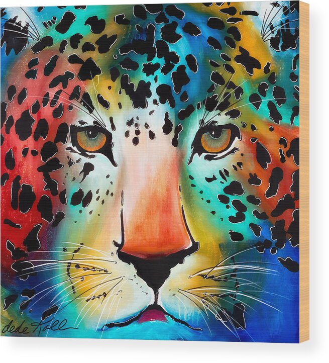 Acrylic Wood Print featuring the painting Wild Thing by Dede Koll